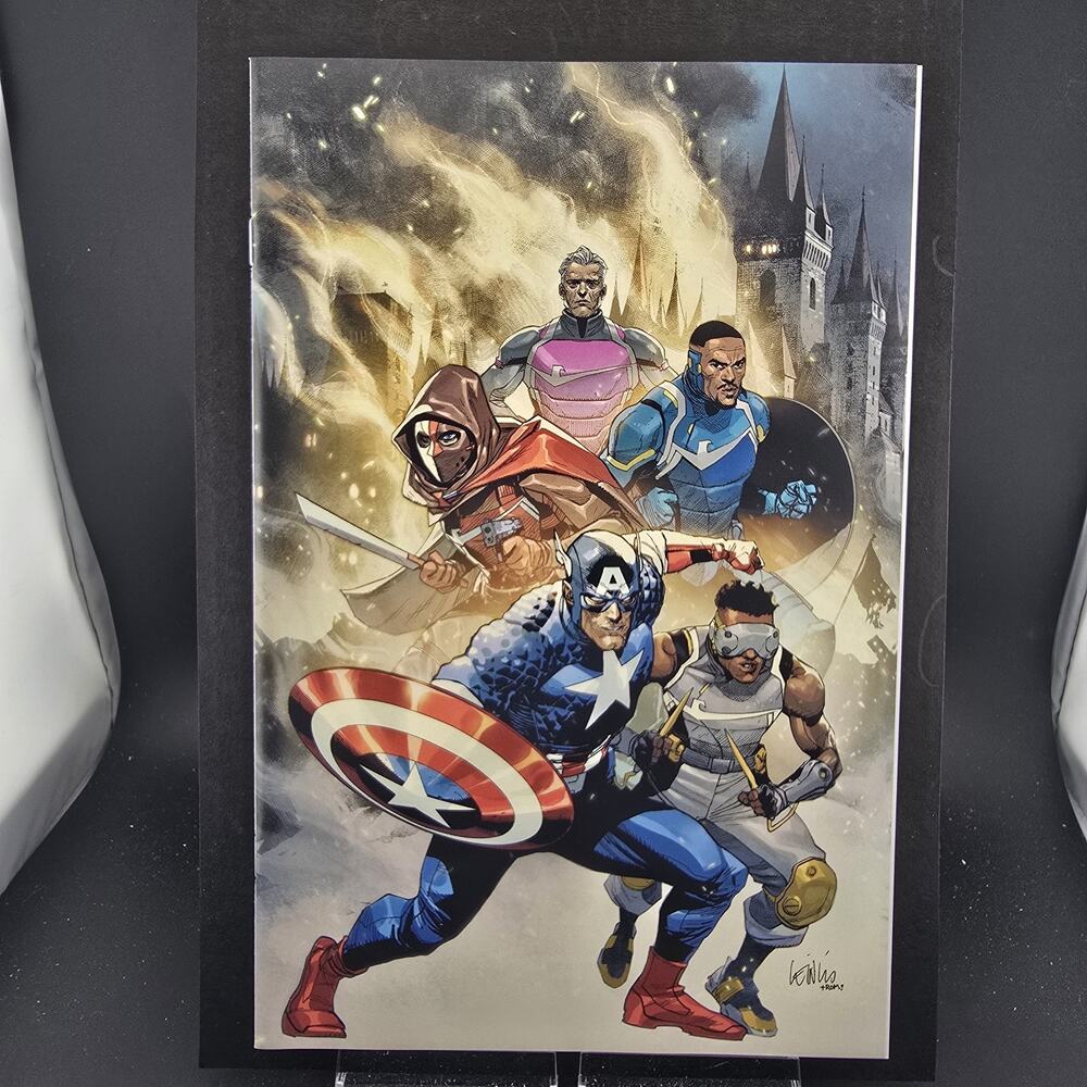 Captain America 6 Yu 1:100 Virgin Variant NM+ 9.8 Candidate Pristine White Back